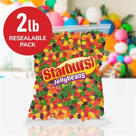 Starburst Jelly Beans 2lb Bulk Pack - Original Fruit Jelly Candy for Parties & Halloween ...