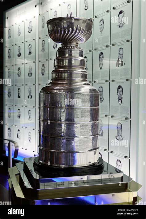 Stanley Cup Trophy, Hockey Hall of Fame Stock Photo - Alamy