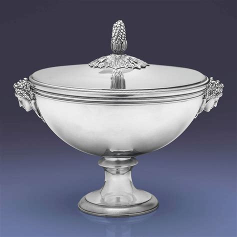 A FRENCH SILVER SOUP TUREEN , MARK OF PUIFORCAT, PARIS, 20TH CENTURY | Christie's