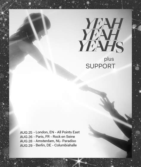 Europe Tour Dates 2023 : r/yeahyeahyeahs