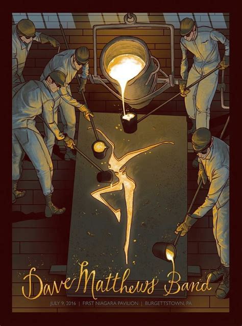 DMB Poster 7-9-2016 - First Niagara Pavilion - Burgettstown, PA | Dave matthews band posters ...