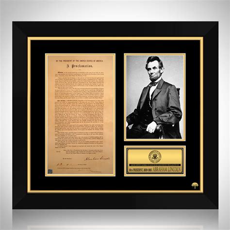 Abraham Lincoln Emancipation Proclamation Limited Signature Edition ...