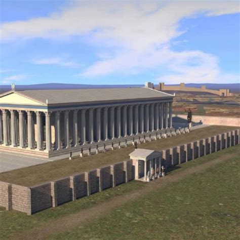 5 Hypothetical reconstruction of the Temple of Olympian Zeus from the ...