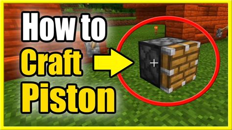 How to Make a Piston in Minecraft Survival (Easy Recipe Tutorial) - YouTube