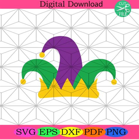 Mardi Gras Jester Hat Svg Trending Svg, Jester Hat Svg | Mardi gras svg ...