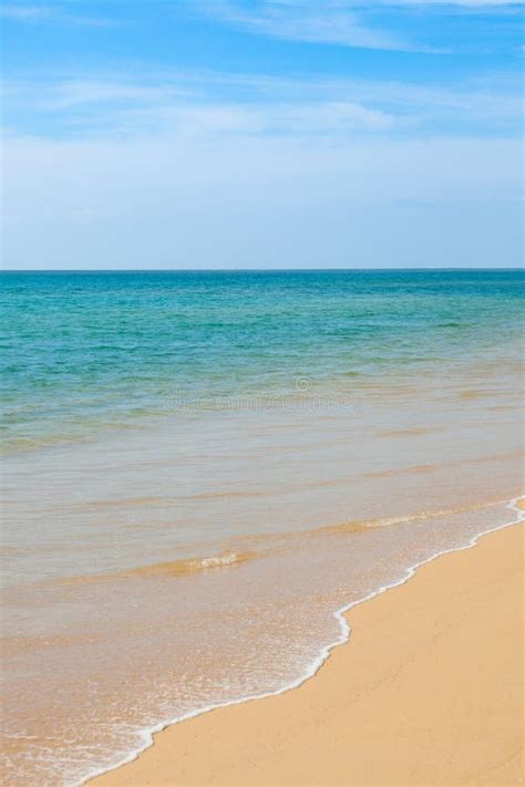 Wave of the Sea on the Sand Beach Stock Photo - Image of seaside, shore: 239543016