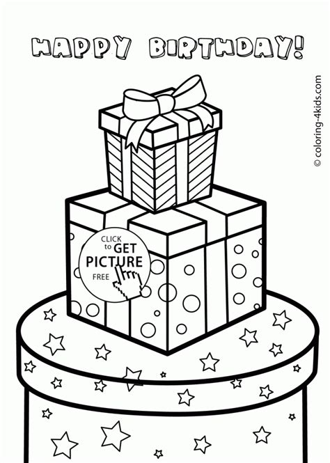 Get This Free Happy Birthday Coloring Pages to Print Out 85610