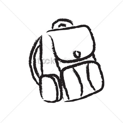 School Bag Sketch at PaintingValley.com | Explore collection of School Bag Sketch