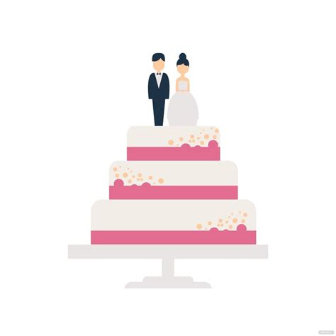 Wedding Cake Clipart in Illustrator, SVG, JPG, EPS, PNG - Download ...