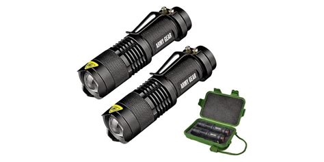 500-Lumen Tactical Flashlight 2-Pack