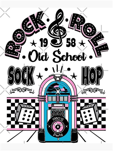 "1950s Sock Hop Party 50s Rockabilly Vintage Rock and Roll Music ...