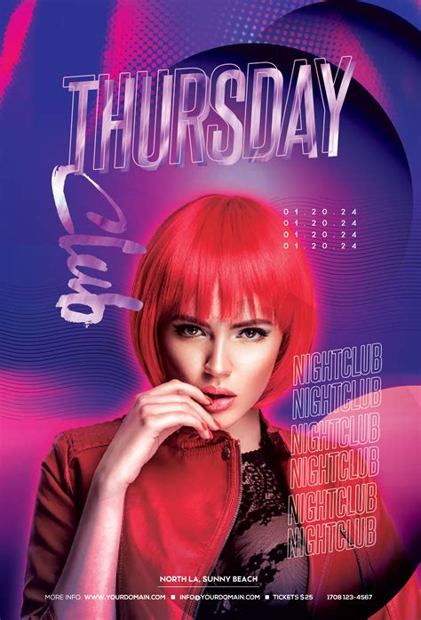 Thursday Party Night Flyer Template (PSD) - PixelsDesign
