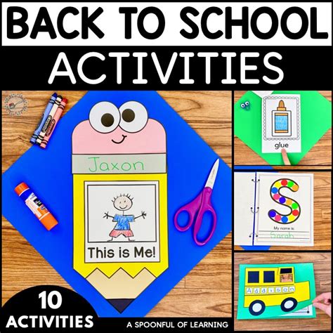 Back to School Fun! Activities for Kindergarten! - A Spoonful of Learning