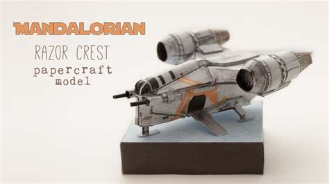 DIY Mandalorian ship papercraft model (step by step tutorial) - YouTube