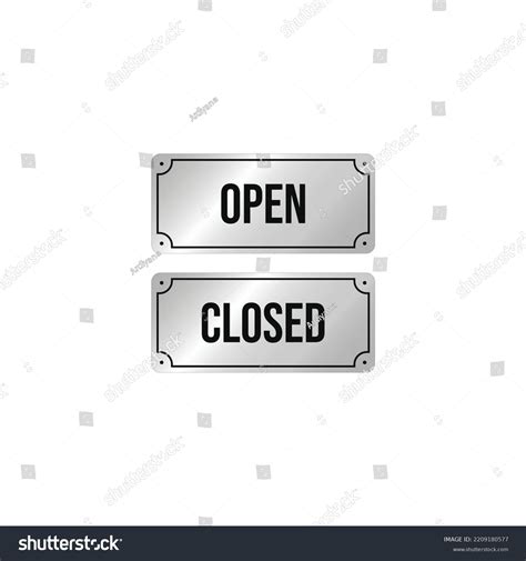 Open Closed Sign Vector Graphics Stock Vector (Royalty Free) 2209180577 ...