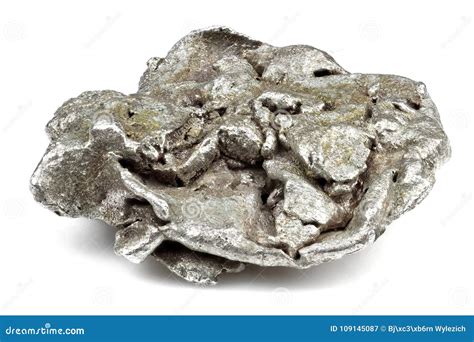 Silver nugget stock image. Image of gloss, table, purity - 109145087