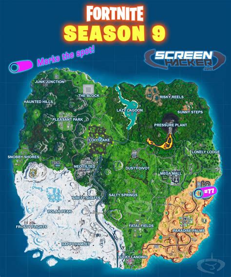 Fortnite Season 9 - Fortbyte 77 Ubicación