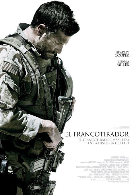 Póster oficial de El Francotirador, la película dirigida por Clint Eastwood y protagonizada por ...