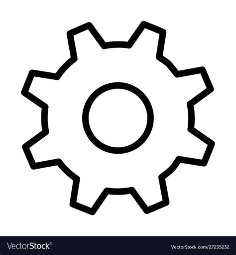 Cog icon Royalty Free Vector Image - VectorStock