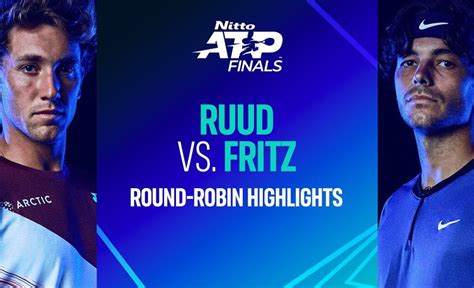 Ruud vs. Fritz | Nitto ATP Finals Highlights - VCP Tennis