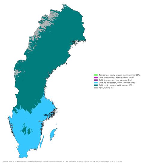 Sweden Climate Map Vector World Maps - vrogue.co