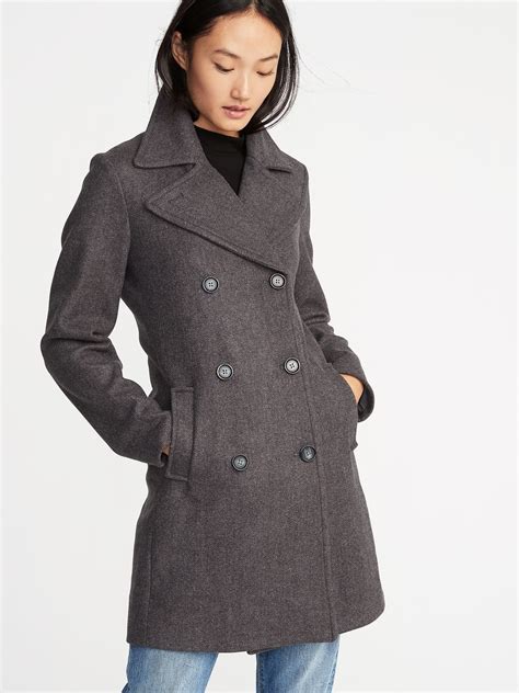 Long Soft-Brushed Peacoat for Women | Old Navy | Coat women fashion, Petite coat, Long peacoat