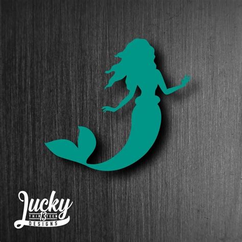 Mermaid Silhouette Vinyl Decal | Etsy