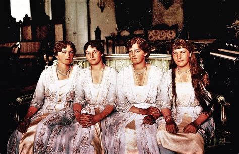 The Romanov daughters, Olga, Tatiana, Maria, and Anastasia, are ...