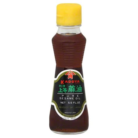 Kadoya Pure Sesame Oil, Product of Japan, Package Dimensions: 7.5cm x ...