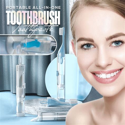 Portable All-in-one Toothpaste Toothbrush