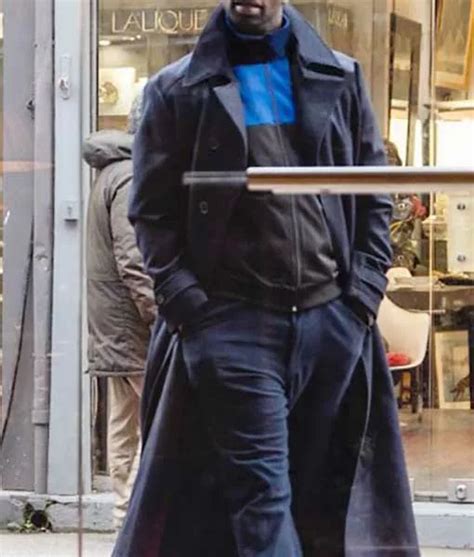 Lupin Assane Diop (Omar Sy) Black Wool Trench Coat