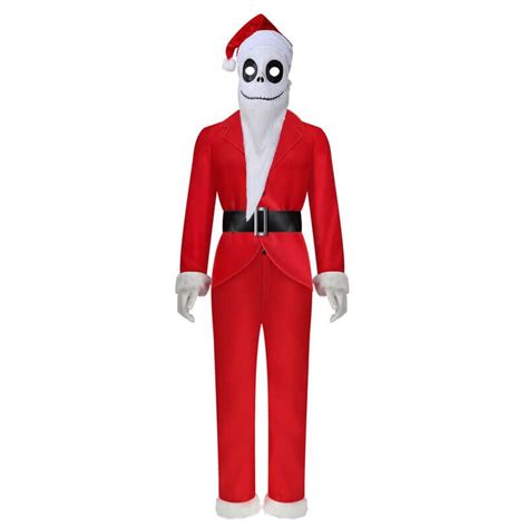 Jack Skellington Sandy Claws Costume Adults Nightmare Before Christmas – Becostume