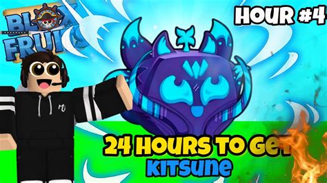 24 Hours TO GET KITSUNE FRUIT BLOXFRUITS!? - YouTube