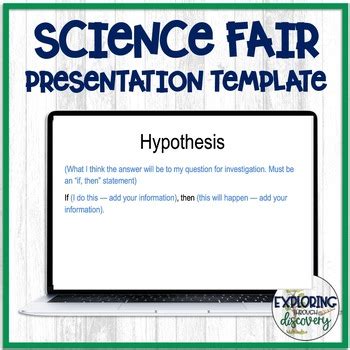 Science Fair Presentation template for students by Exploring Through ...