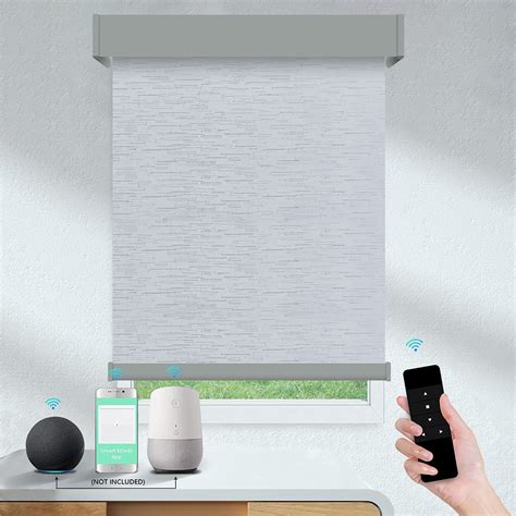 Battery Google Window Shades Motorized Smart Blind with Remote Control ...