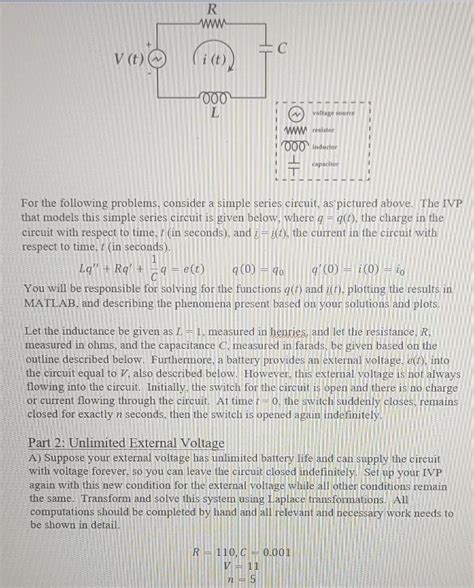 Solved For the following problems, consider a simple series | Chegg.com