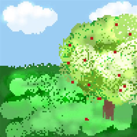 Pixilart - Apple tree by Krystalcat567