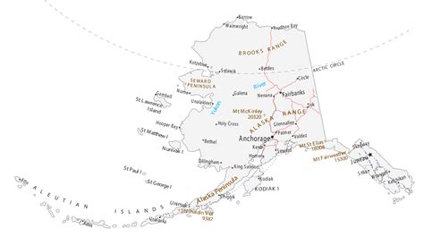 Map of Alaska – Cities and Roads - GIS Geography