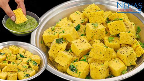 Khaman dhokla | khaman dhokla with premix recipe | Gujarati khaman ...