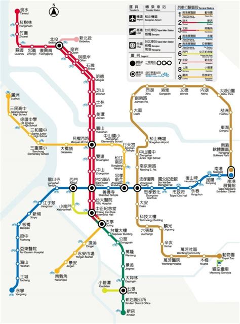 Transit Maps: Official Map: Taipei MRT, Taiwan, 2011