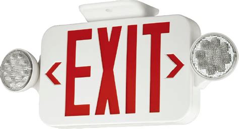 Self Testing LED combo Exit Sign with emergency lights UL924 – Exit ...