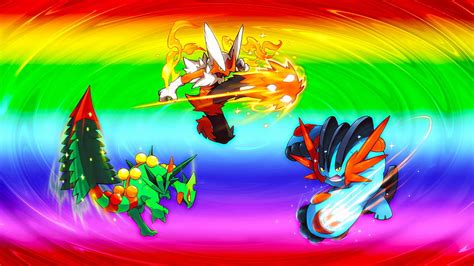 Mega Sceptile Versus Mega Blaziken Vs Ash Greninja, pokemon sceptile 高画質の壁紙 | Pxfuel