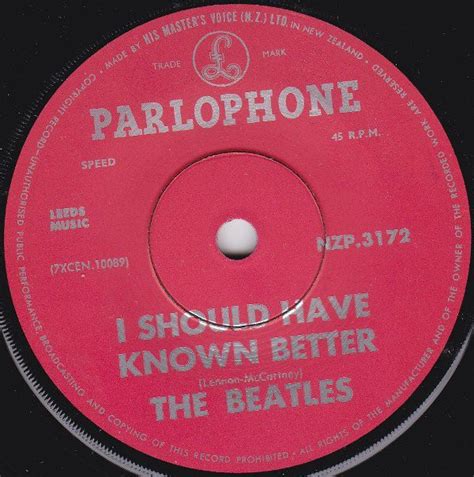 The Beatles - I Should Have Known Better (1964, Vinyl) | Discogs