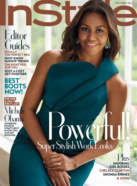 Michelle Obama InStyle October Cover | Beauty And The Dirt