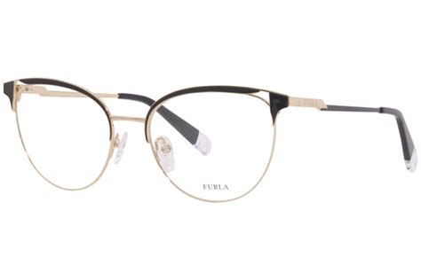 Furla Eyeglasses Frame Women's VFU294 08M6 Brown/Pink 53-17-135 | EyeSpecs.com