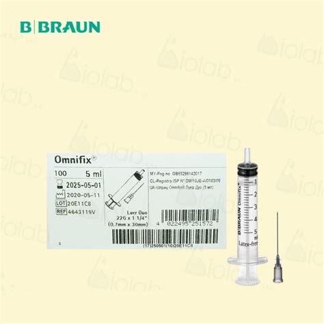 Syringes 5 mL Needle 22G Black