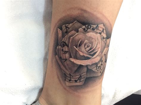 Music Notes And Roses Tattoos at Tattoo