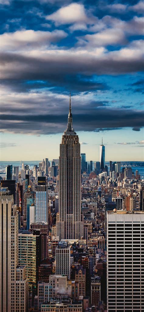 Empire State Building Wallpaper 4K, New York City, Skyline