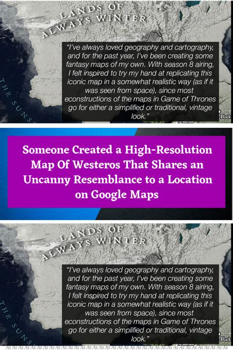 Someone created a high resolution map of westeros that shares an uncanny resemblance to a ...