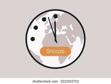 Doomsday Clock Metaphor That Warns Public Stock Vector (Royalty Free ...